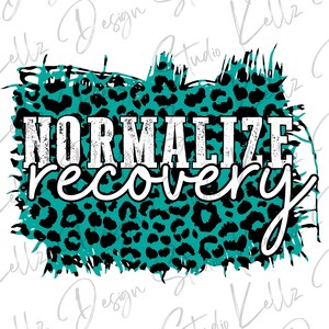 Normalisieren Sie die Genesung | Leopard Kreis | PNG Digitales Design| Digitaler Download | Sofortdownload | Digitales Design | Sublimation