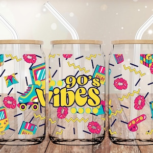 90s Vibes | PNG Digital Design Libbey Wrap | Digital Download | Instant Download | Digital Design | Sublimation | 16oz
