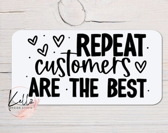Repeat Customers are The Best! | Happy Mail Shipping Label | Small Business Packaging | Cute Shipping Label | Shipping Accessories