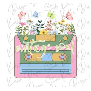 Vintage Kassettenband | PNG Digitales Design| Digitaler Download | Sofortdownload | Digitales Design | Sublimation