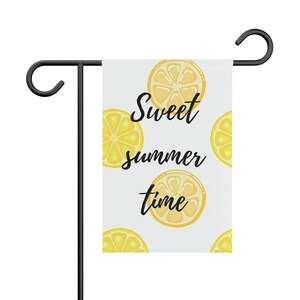 Sweet Summer time Garden Banner, Summer, lemons, fruit, Summertime