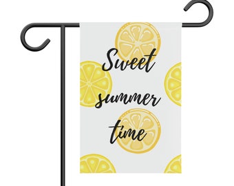 Sweet Summer time Garden Banner, verano, limones, frutas, verano