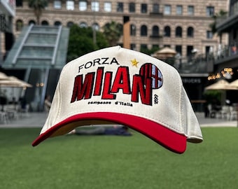 女の子向けプレゼント集結 90s Etsy - Hat Snapback Milan AC Style Vintage 応援グッズ