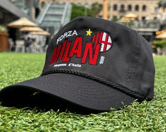 90s Vintage Style AC Milan Snapback Hat