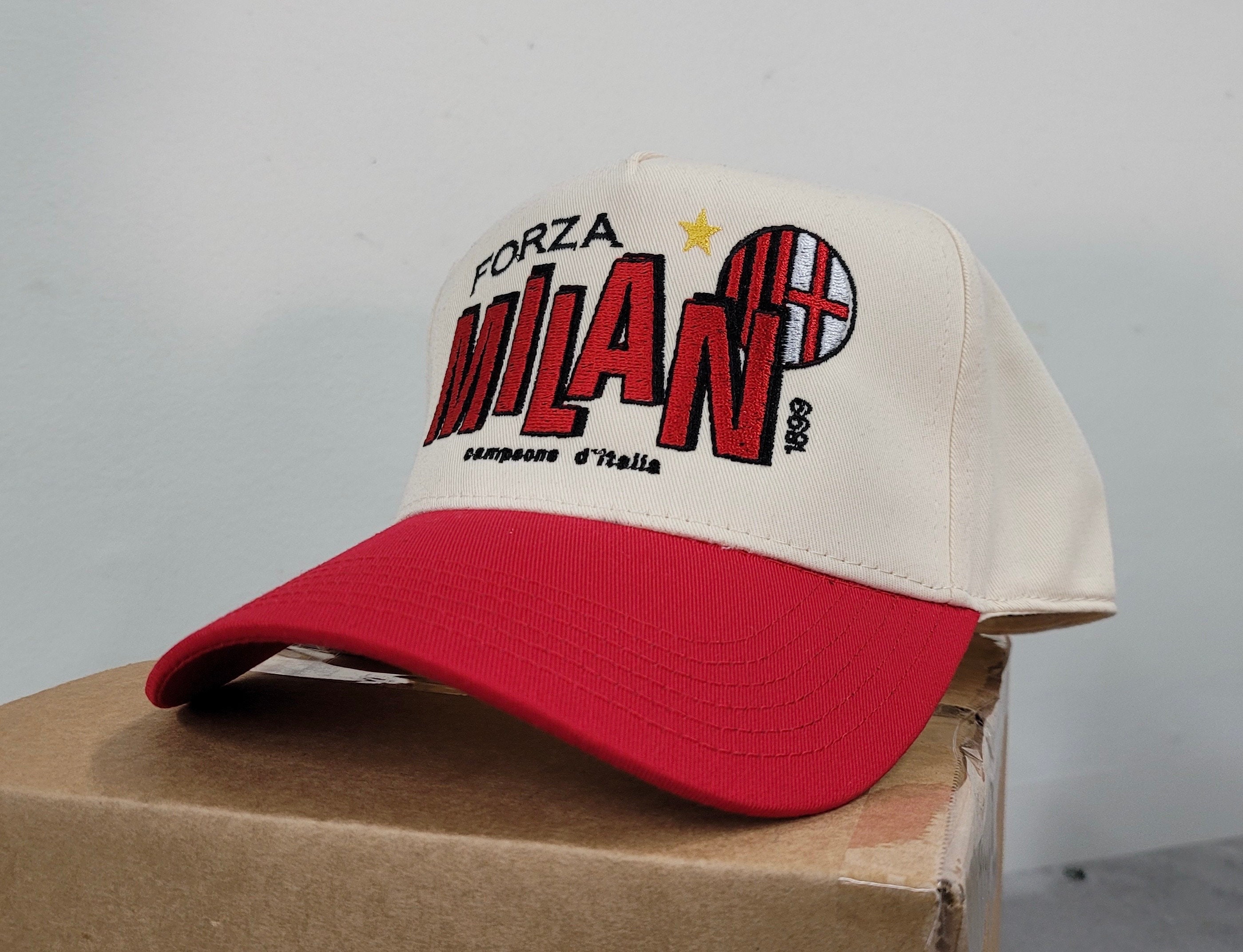 90s Vintage Style AC Milan Snapback Hat - Etsy