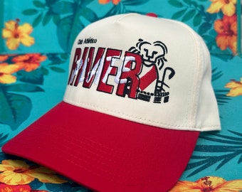 90s Vintage Style River Plate Argentina Snapback Hat