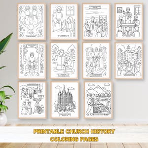 Pagine da colorare stampabili Vieni e seguitami Dottrina e Alleanze Attività per bambini Chiesa di Gesù Cristo Lezione primaria DIGITALE