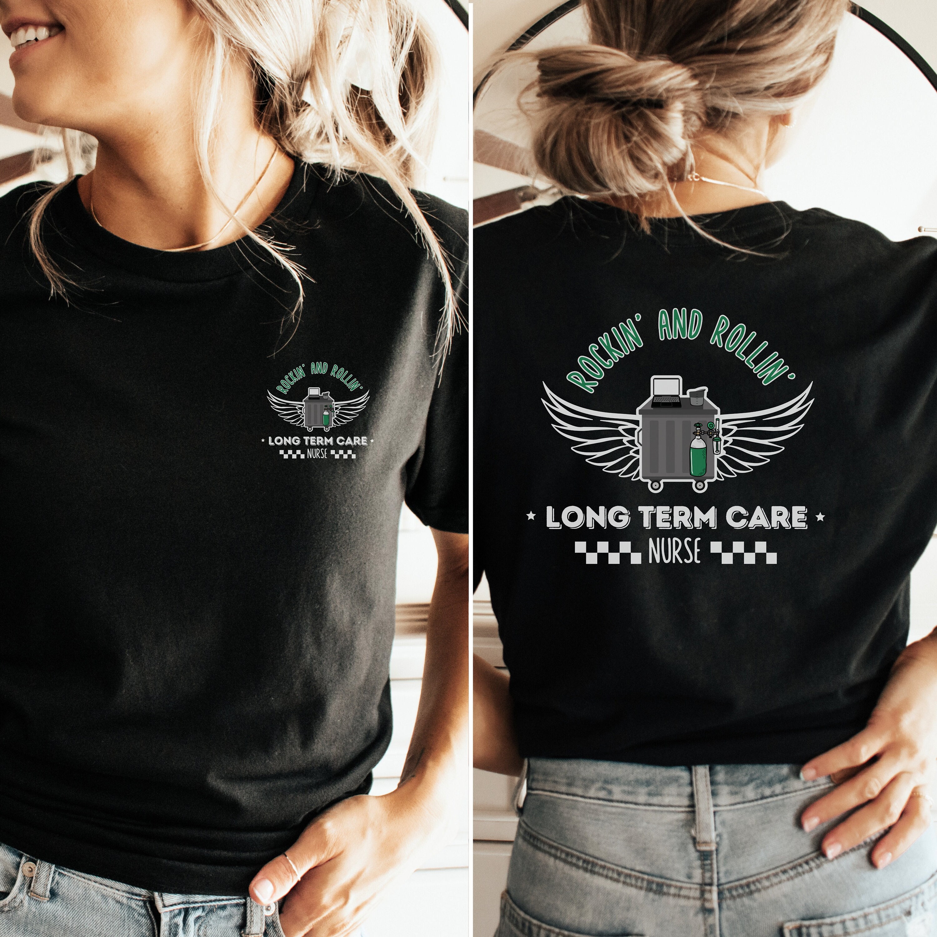 LTC Nurse Rock Shirt, Long Term Care Nurse, Geriatric Nurse