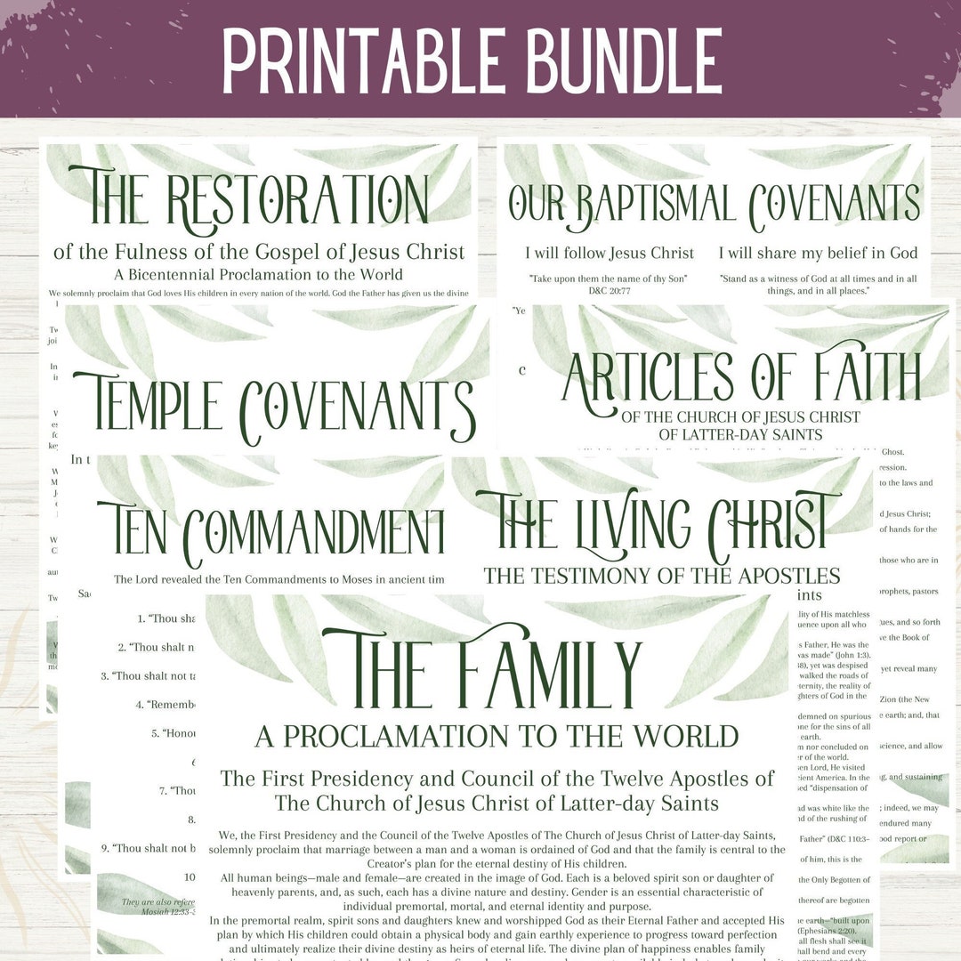 LDS Printable Bundle Proclamation - Il 1080xN.4777517445 Ccmg