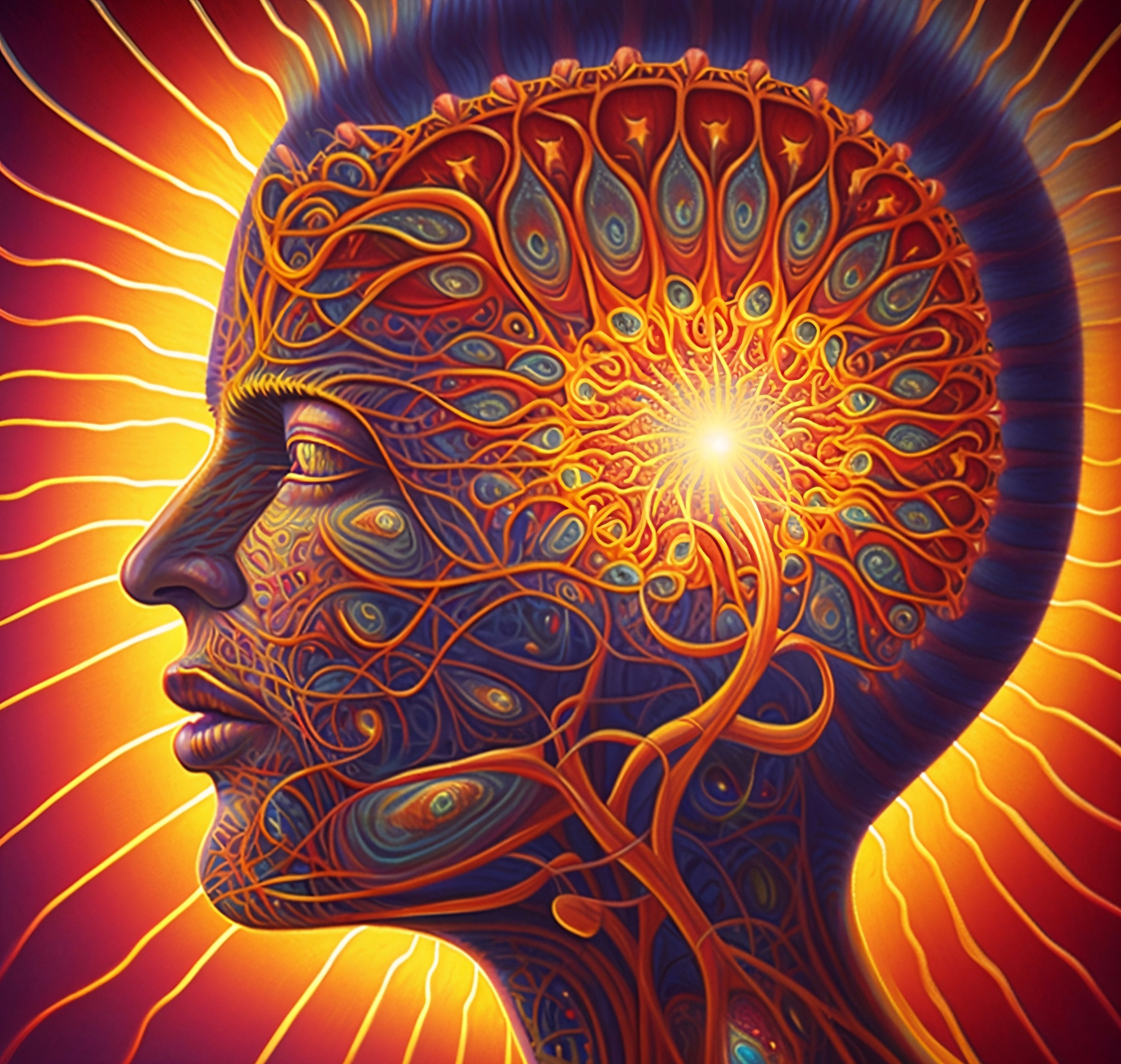 Alex Grey Inspired, High-resolution Digital Download - Printable