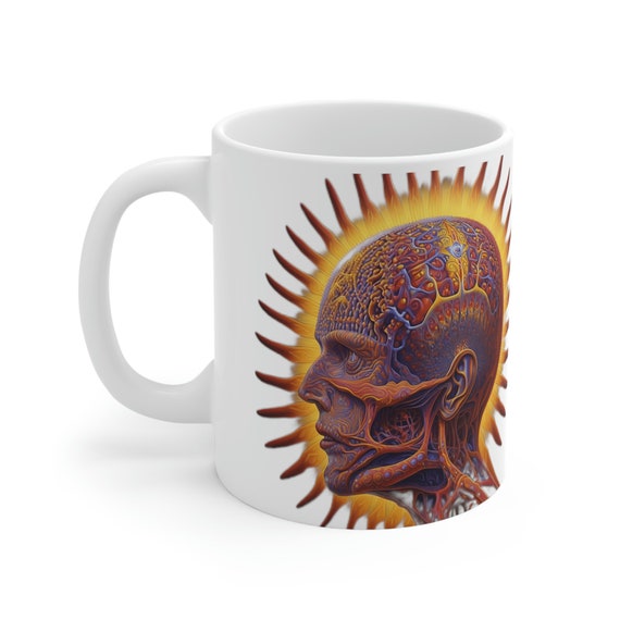 Alex Grey Inspired Ceramic Mug 11oz - Psychonautic Prints Co. - Etsy New  Zealand