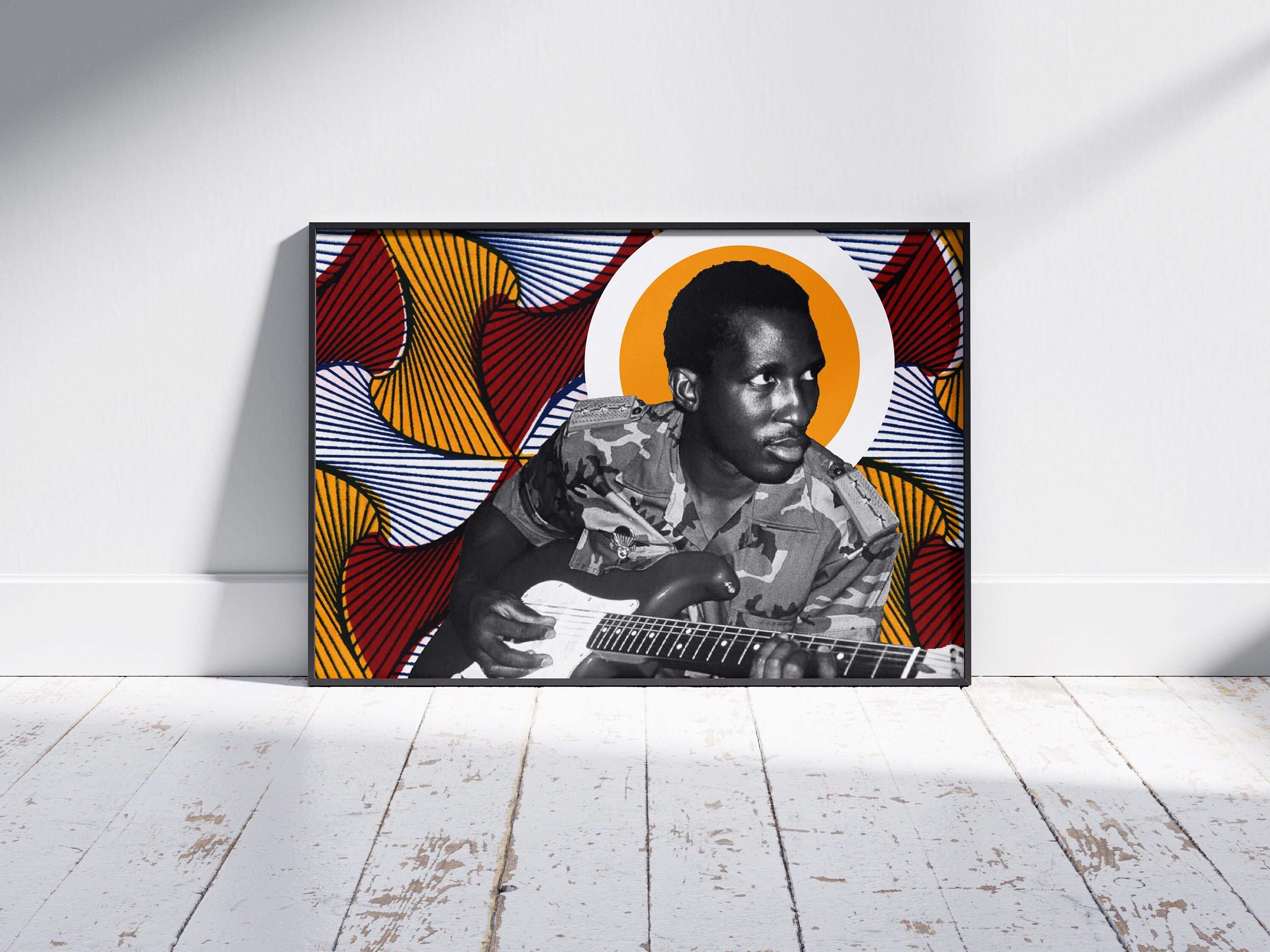 Thomas Sankara Premium Poster / Thomas Sankara Colourful Portrait