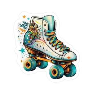 Disco Roller Skate Sticker