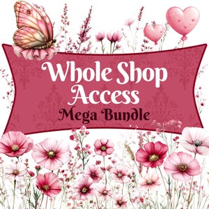 Whole Shop MEGA Bundle, Current and Future, PNG Clipart, 300 DPI Clip Art, Transparent Backgrounds, All Holidays Animals Nursery, Watercolor