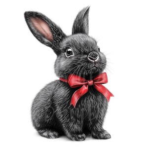 Bunny Bowties Clipart, Set of 10 PNG Bundle, 300 DPI Clip Art, Easter ...