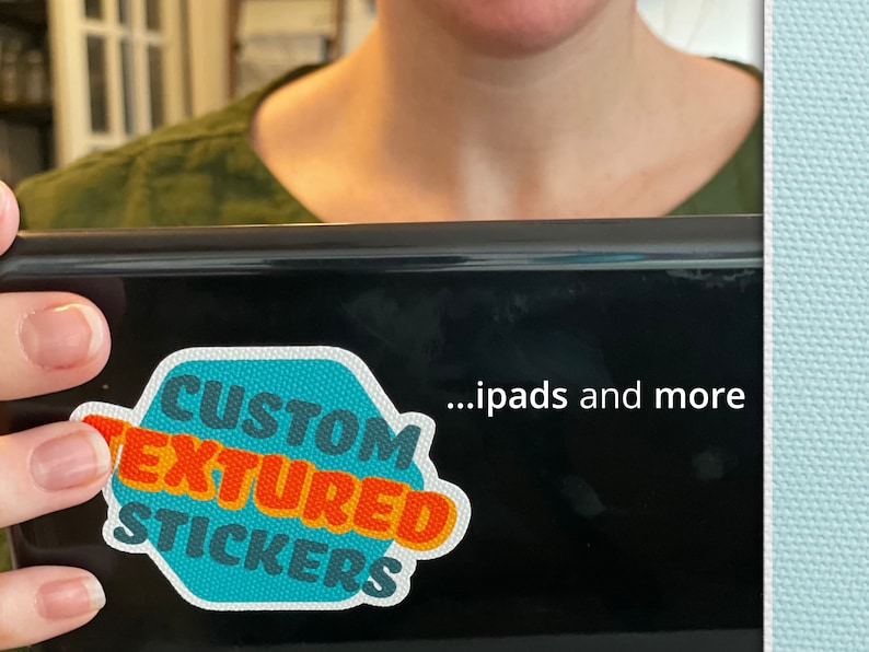 Your Brand Custom Textured Sensory Stickers Add your logo Breathing Tool for Anxiety 3 Durable with Reusable Adhesive image 10