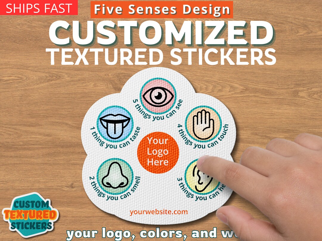 Five Senses Ground Tool - Custom Textured Sensory Stickers - With Your ...