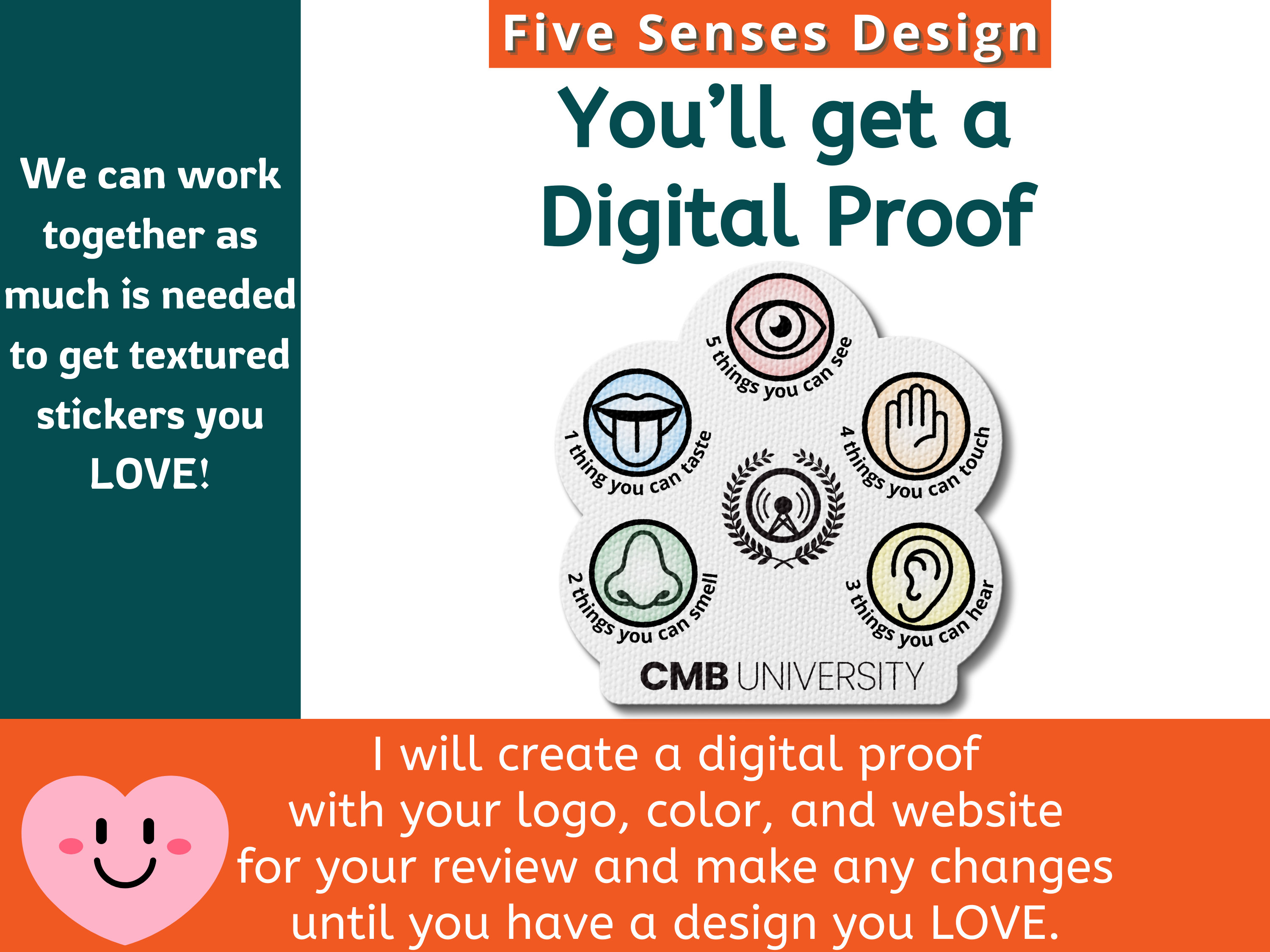 Five Senses Ground Tool - Custom Textured Sensory Stickers - With Your ...