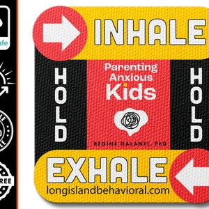 Your Brand Custom Textured Sensory Stickers Add your logo Breathing Tool for Anxiety 3 Durable with Reusable Adhesive image 4