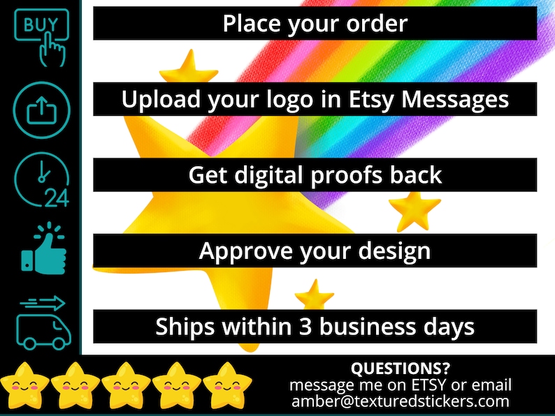 Your Brand Custom Textured Sensory Stickers Add your logo Breathing Tool for Anxiety 3 Durable with Reusable Adhesive image 6