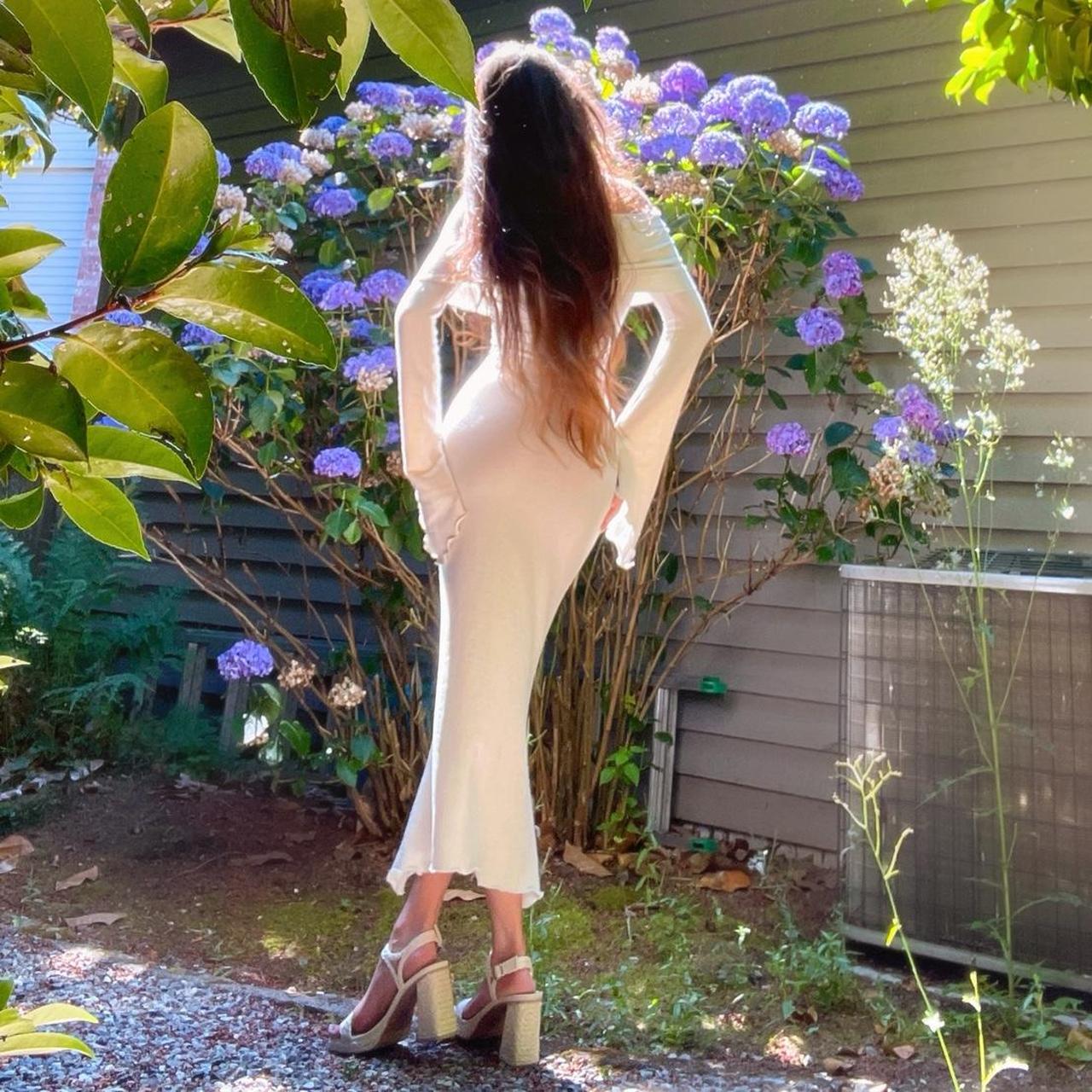 Angel Sleeve Dress - Ivory