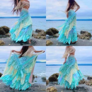 Custom Orders - Handcrafted Mermaid/Fairy Layered Maxi Skirts