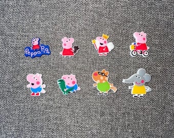 Peppa Pig Croc Charms: Cartoon TV Show Shoe Jibbitz