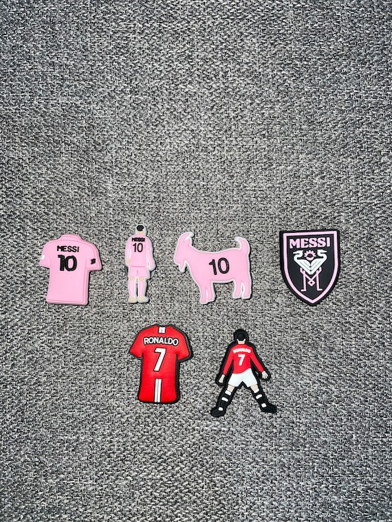 SOCCER PLAYER Croc Charms- Messi Ronaldo Jibbitz for Crocs