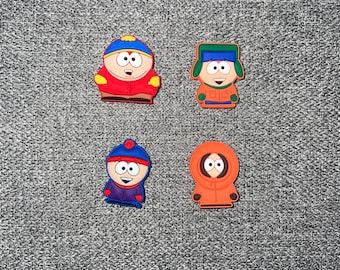 Set of 4 - SOUTHPARK Croc Charms