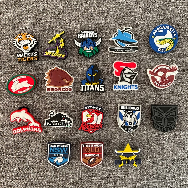 Rugby League croc charms