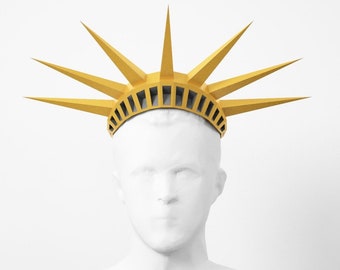 Crown of the statue of liberty, A4 PDF Template