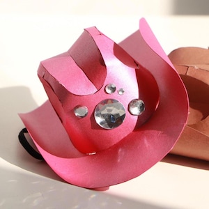 Cowboy Hat Papercraft or Eva Foam, Template DIY Adjustable Size