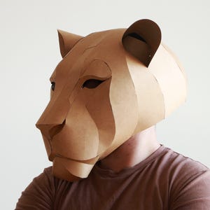 Modello per maschera da leonessa – Schiuma EVA e cartone, cosplay fai da te