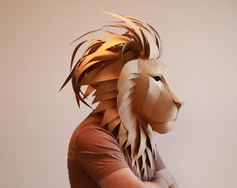 Criniera Leone Maschera Di Carnevale Leone Modello Maschera Leone