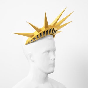 Crown of the statue of liberty, A3 PDF Template image 5