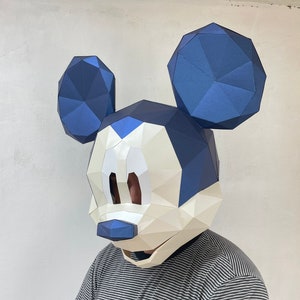 Mask Mouse, Cosplay Mask, Template 3D Mouse, Paper Craft Mask, Kid Mask, Kid Costume, DIY Papermask