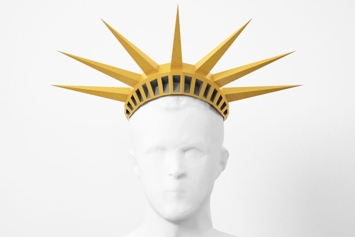 Crown of the Statue of Liberty, A3 PDF Template - Etsy
