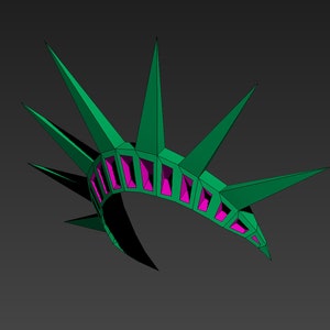 Crown of the statue of liberty, A3 PDF Template image 7