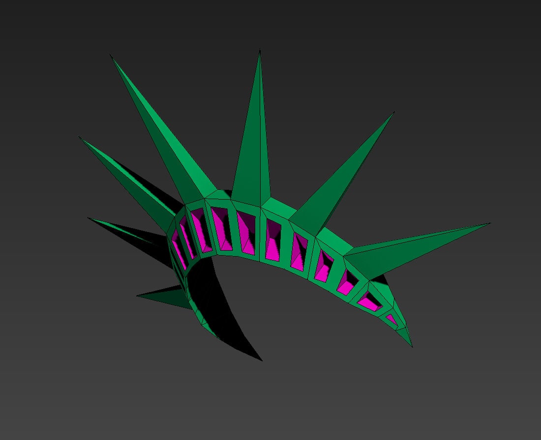 Crown of the Statue of Liberty, A3 PDF Template - Etsy
