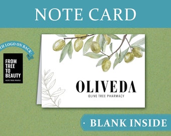 Oliveda Note Card Digital Druckbare Karte | Druckbare Karte | Digital Download Karte | Grußkarte Digitaler Download | Dankbarkeits-Karte | Vielen Dank