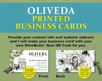 Oliveda Business Cards | Oliveda Consultants | Olive Tree People | Business Cards