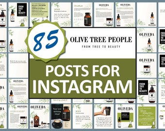 Oliveda Instagram Reels und Stories Vorlagen | Sofortiger digitaler Download | Personalisierbar | Olivenbaum Menschen | Social Media Vorlage