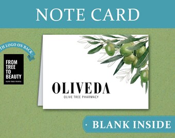 Oliveda Notizkarte Digital druckbare Karte | Druckbare Karte | Digitale Downloadkarte | Notizkarte Digitaler Download | Dankbarkeitskarte | Vielen Dank