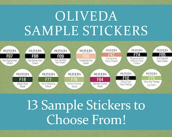 Oliveda Musteraufkleber | Etiketten für Hausgemachte Oliveda Muster |  Aufkleber & Etiketten für Oliveda Produktmuster