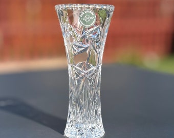 すずらん様専用 チェコ製 ボヘミアクリスタル TOP CRYSTAL VASE
