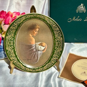 Vintage Mother&#39;s Love Collectible Plate Miracle by Irene Spencer PICKARD China USA 1970s, Vintage Mother&#39;s Day Gift, Mother Gift, Home Deco