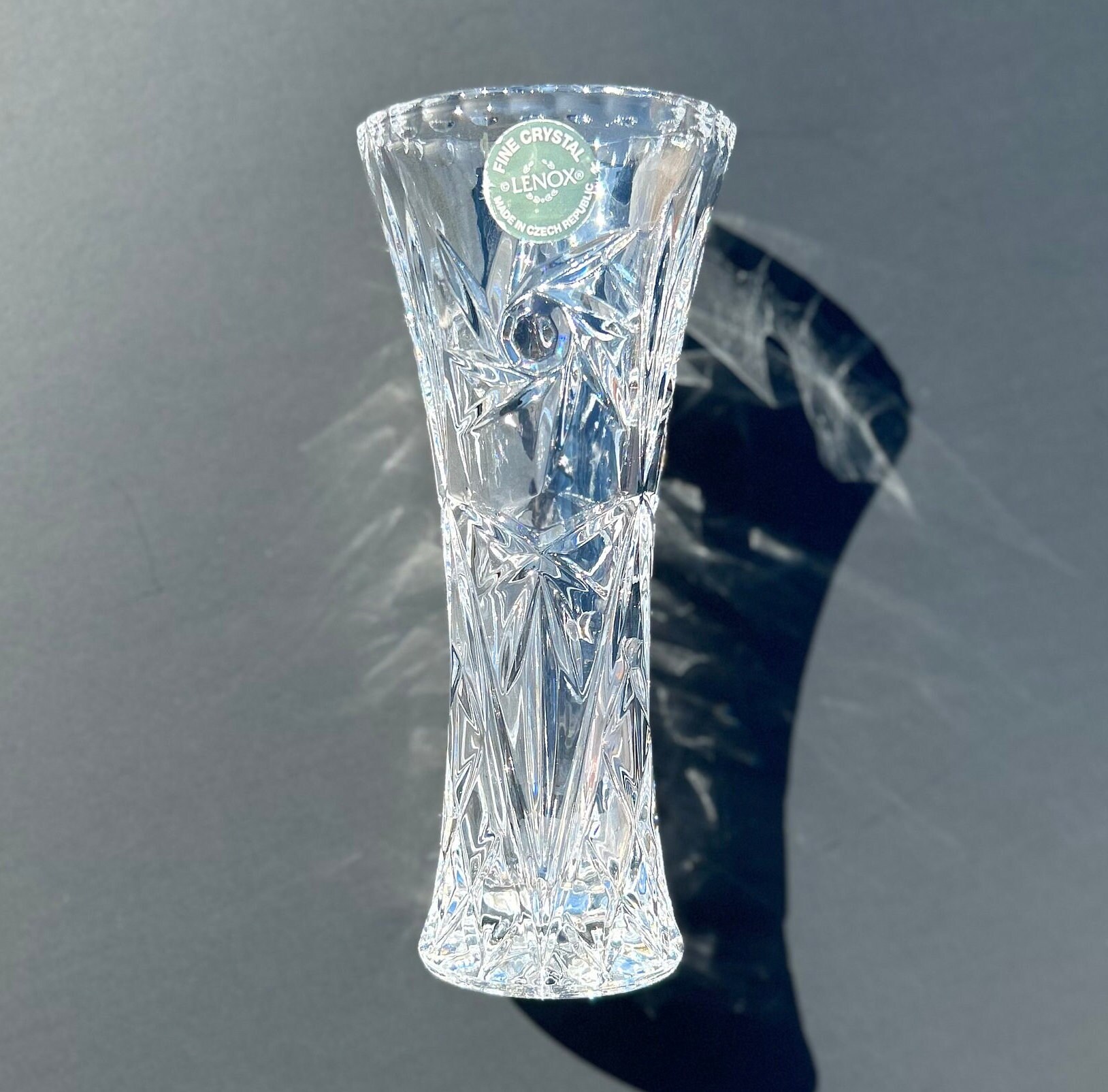 Vintage Lenox Crystal Star Vase - Tall Vase | Shabby Chic Vintage Lenox Crystal Star Vase - Tall Vase | Shabby Chic