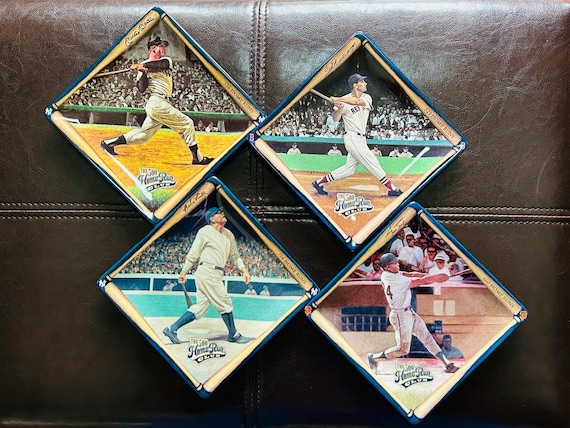 レアBabe Ruth Mickey Mantle Plate 3種 ヤンキース Vintage MLB Collector Plates: Babe Ruth, Mantle, Williams, Mays - Etsy