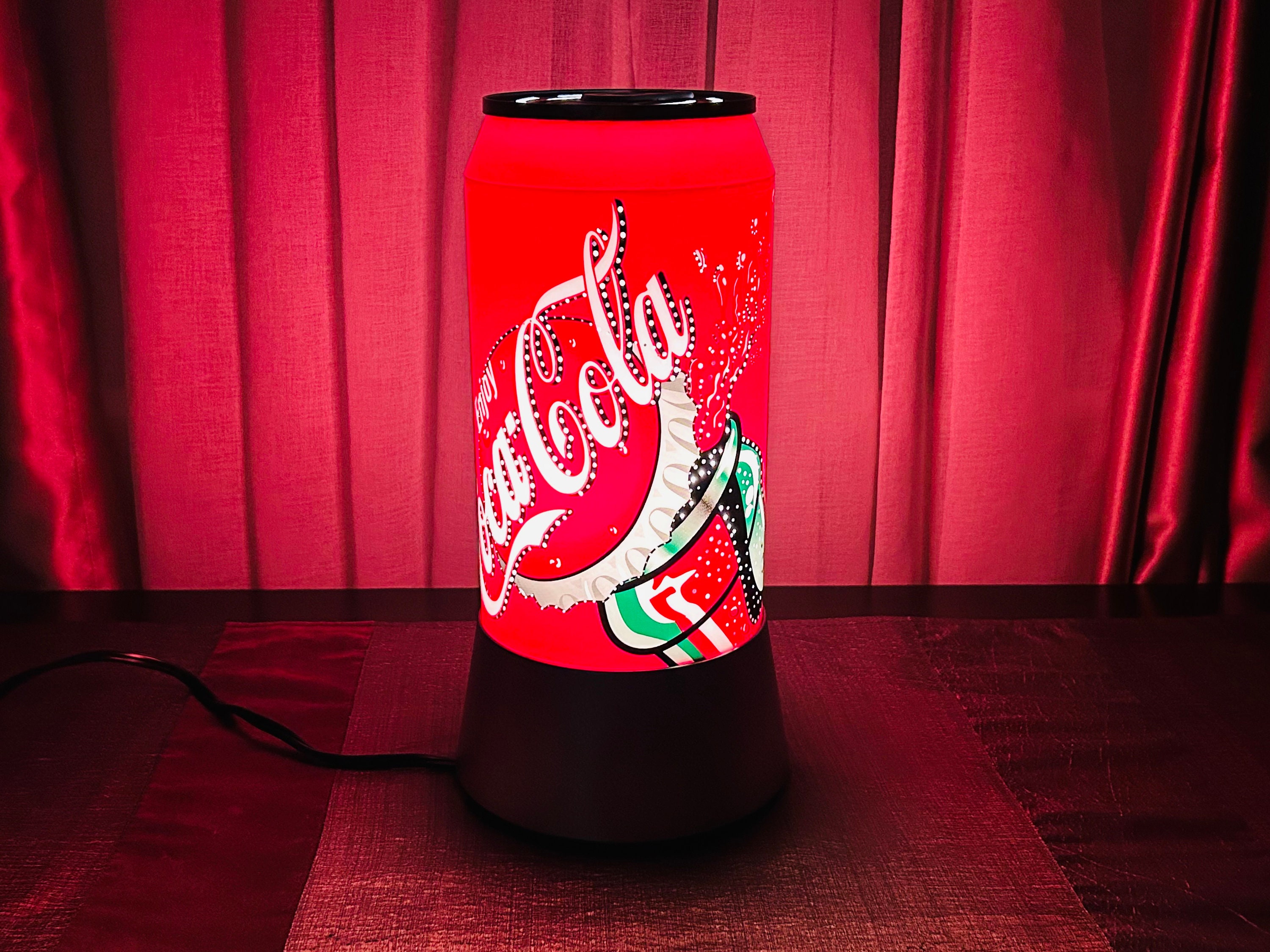 Vintage Coca Cola Electric Accent Lamp Can Light Sparkling Vintage Coca Cola Electric Accent Lamp Can Light Sparkling