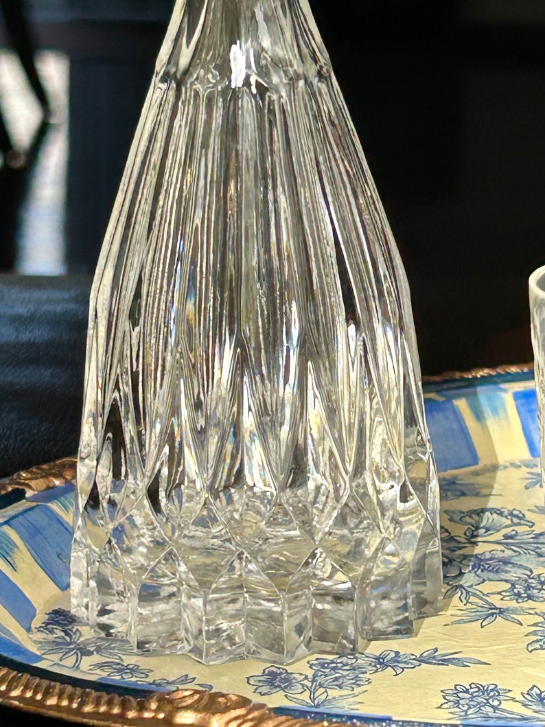 Vintage BOHEMIA 24 Lead Crystal Glass Mouthwash Decanter 3 Oz Etsy